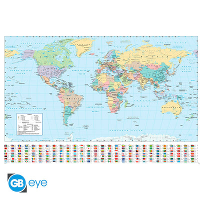GB eye Harper Collins World Map 61 x 91.5cm Maxi Poster
