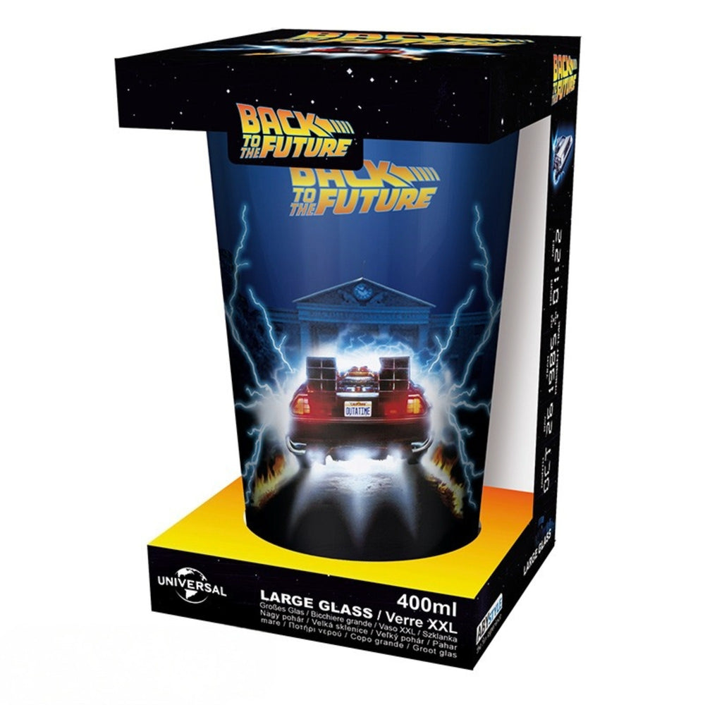 ABYstyle Back To The Future Delorean 400ml Glass