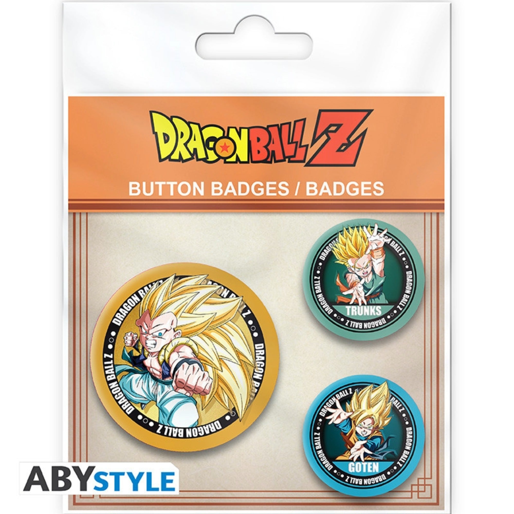 Dragon Ball DBZ/Trunks, Goten & Gotrunks 3 Pin Badge Pack