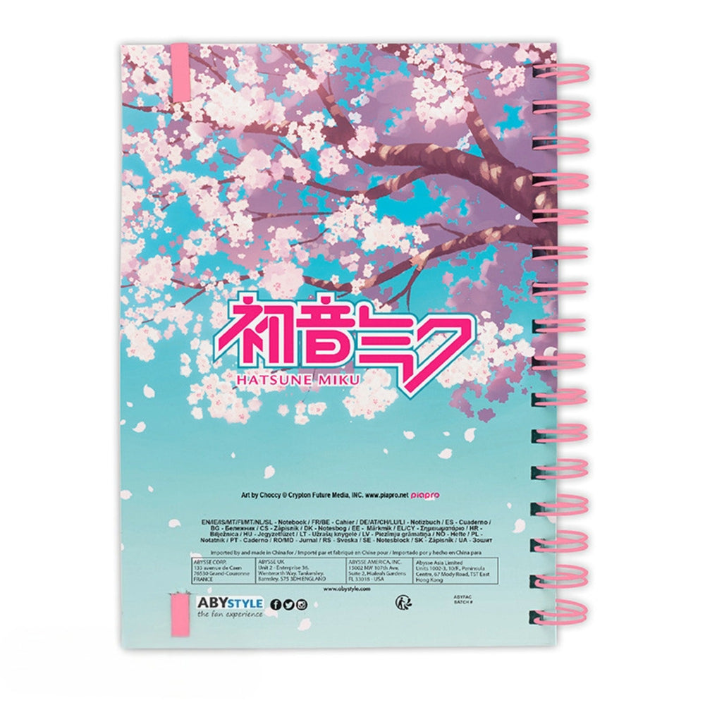 Hatsune Miku Cherry Blossom A5 Notebook