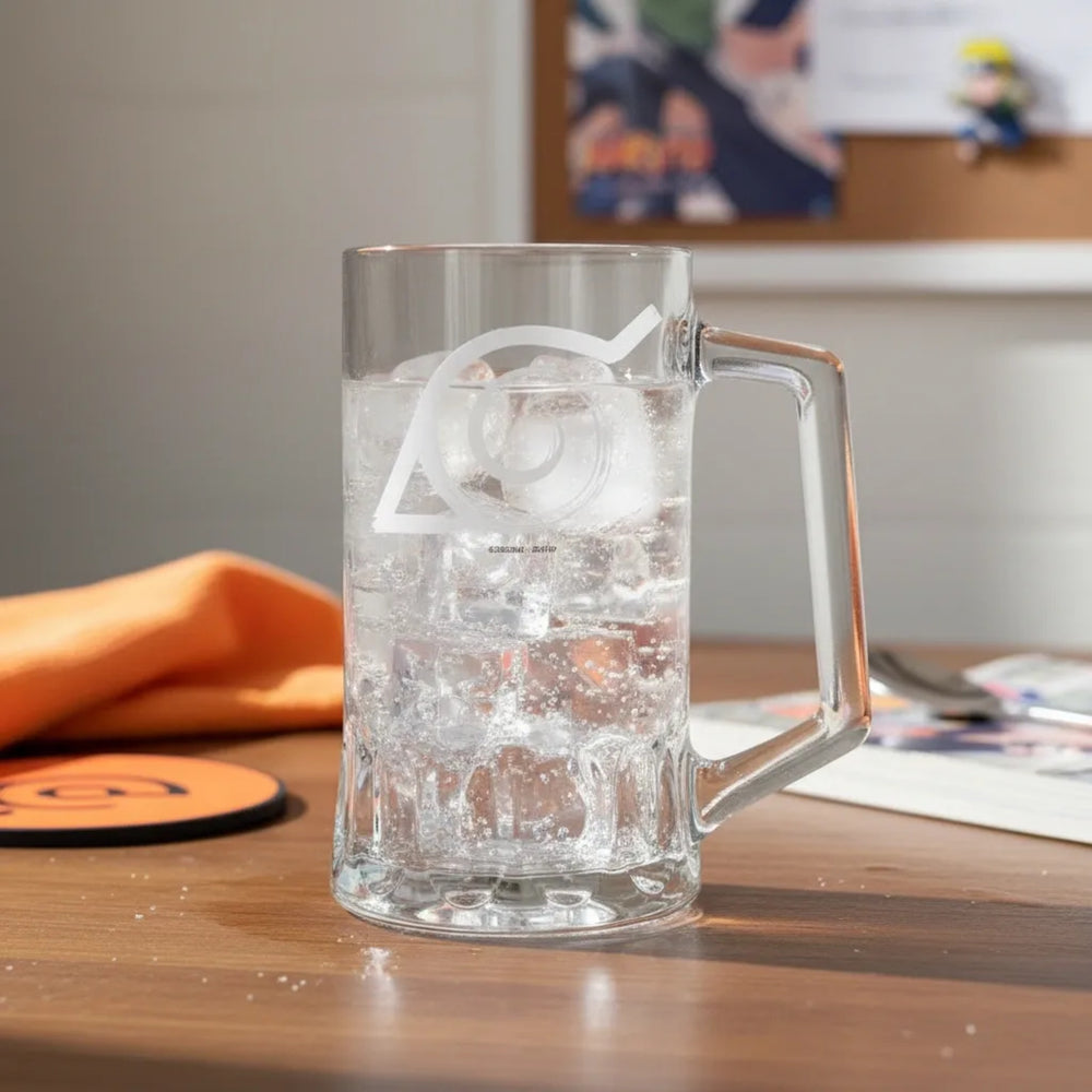 Naruto Konoha 500ml Glass Tankard