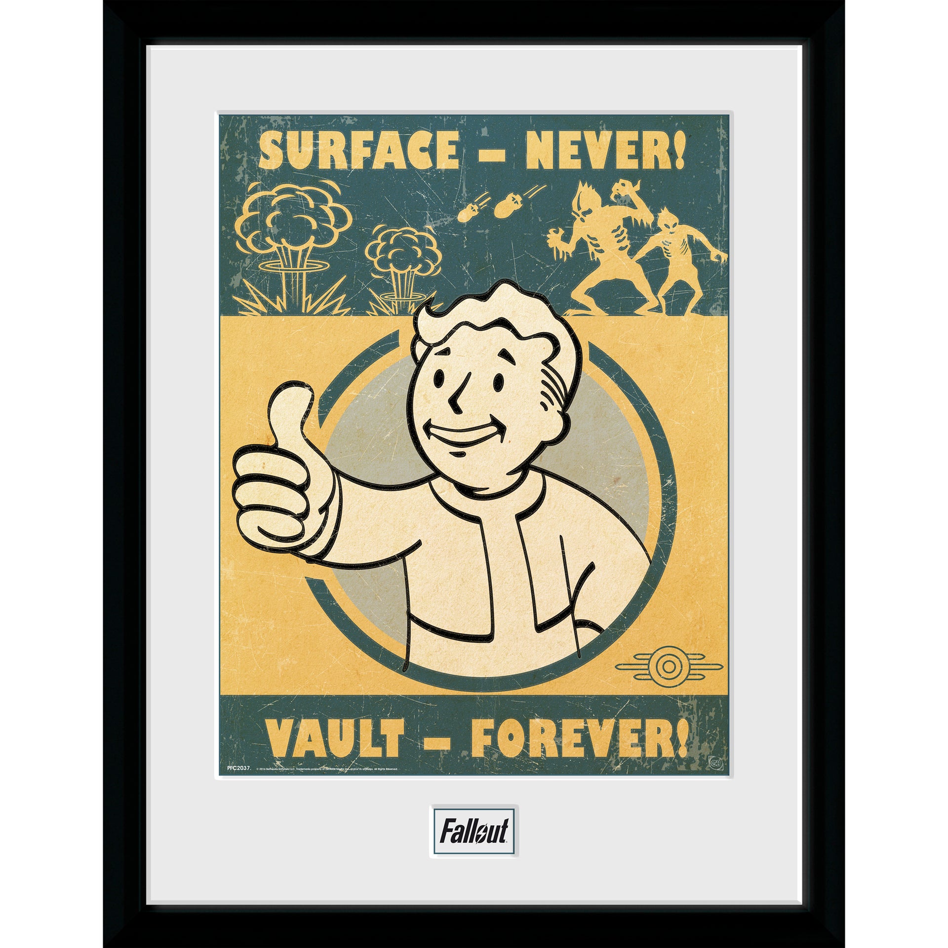 FALLOUT – VAULT BOY – Tazza Boccale In Vetro 500 Ml Con Stemma In Metallo Glass Stein Mug FALLOUT – VAULT BOY – Tazza Boccale In Vetro 500 Ml Con Stemma In Metallo Glass Stein Mug