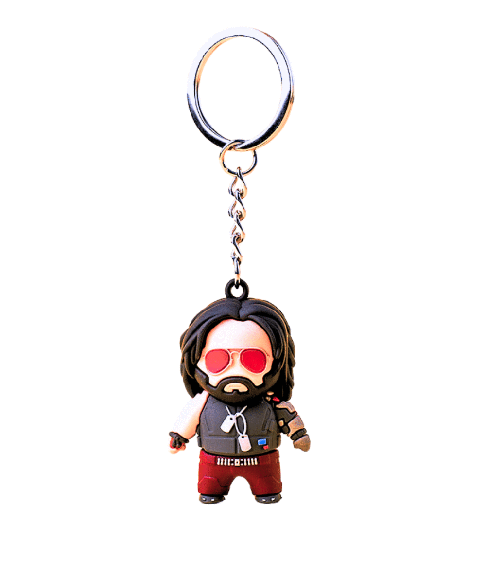 Cyberpunk 2077 Johny Silverhand 3D Premium Keychain