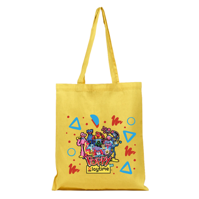 POPPY PLAYTIME Yellow Playtime Co Cotton Tote Bag