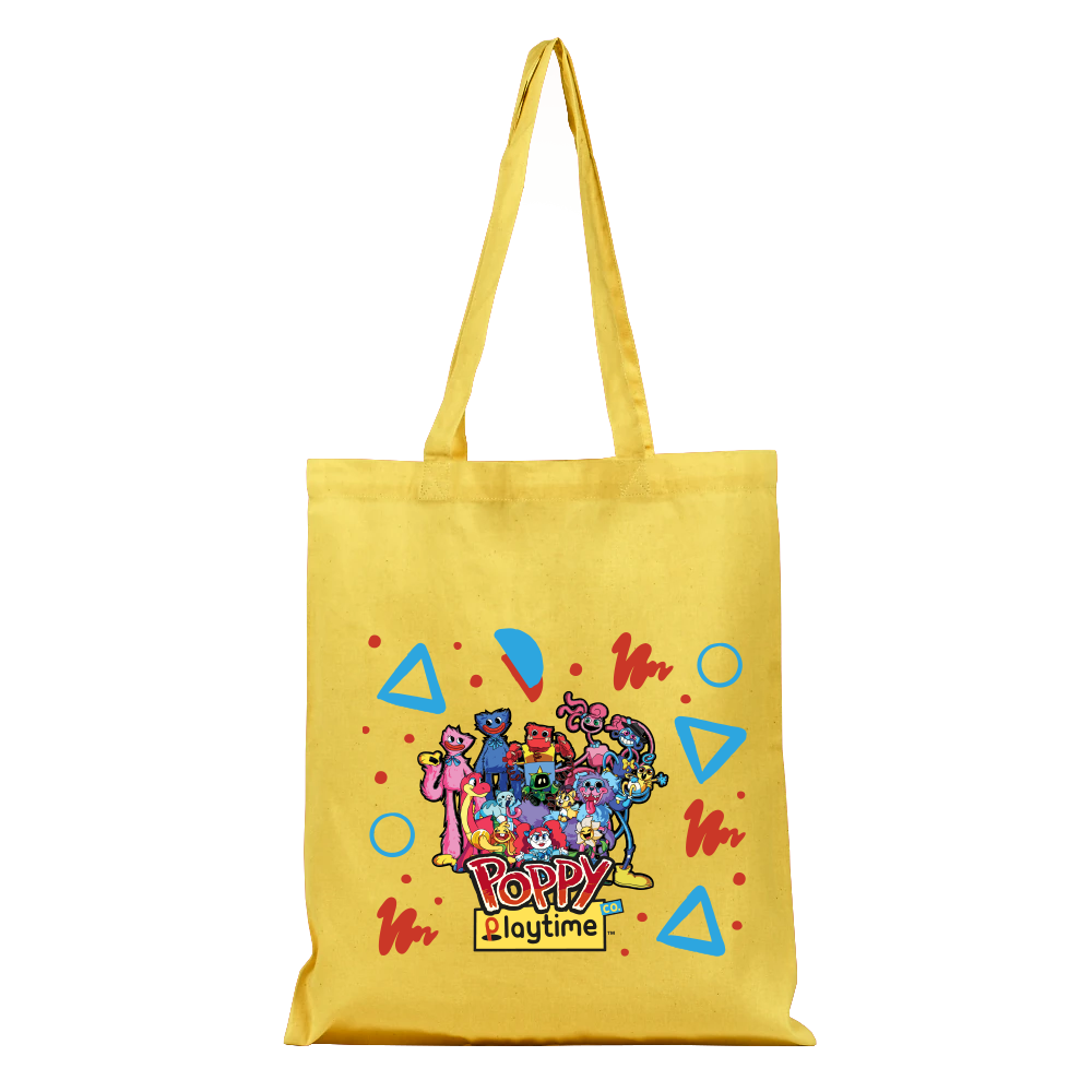 POPPY PLAYTIME Yellow Playtime Co Cotton Tote Bag