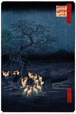 GB eye Hiroshige  New Years Eve Foxfire 61 x 91.5cm Maxi Poster