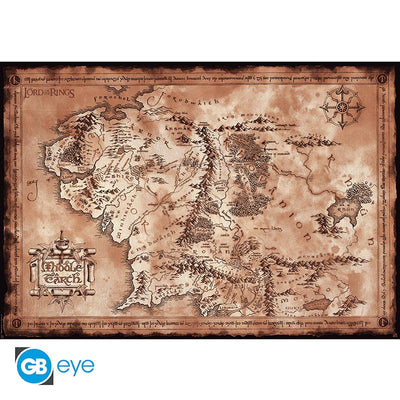 GB eye The Lord of The Rings One Map 61 x 91.5cm Maxi Poster