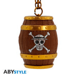 ONE PIECE  3D Barrel Keychain