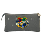 Karactermania Harry Potter Hogwarts Triple Pencil Case - Grey