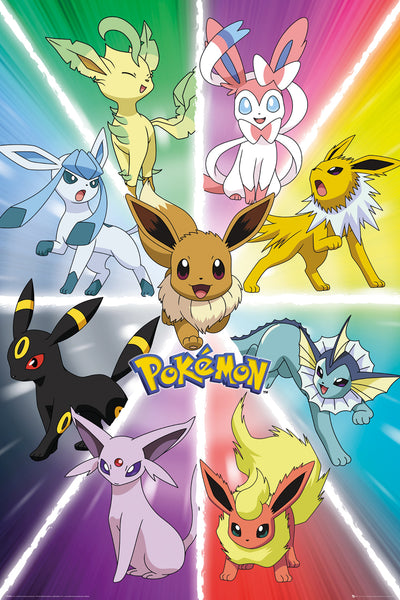GB eye Pokémon Eevee Evolution 61 x 91.5cm Maxi Poster