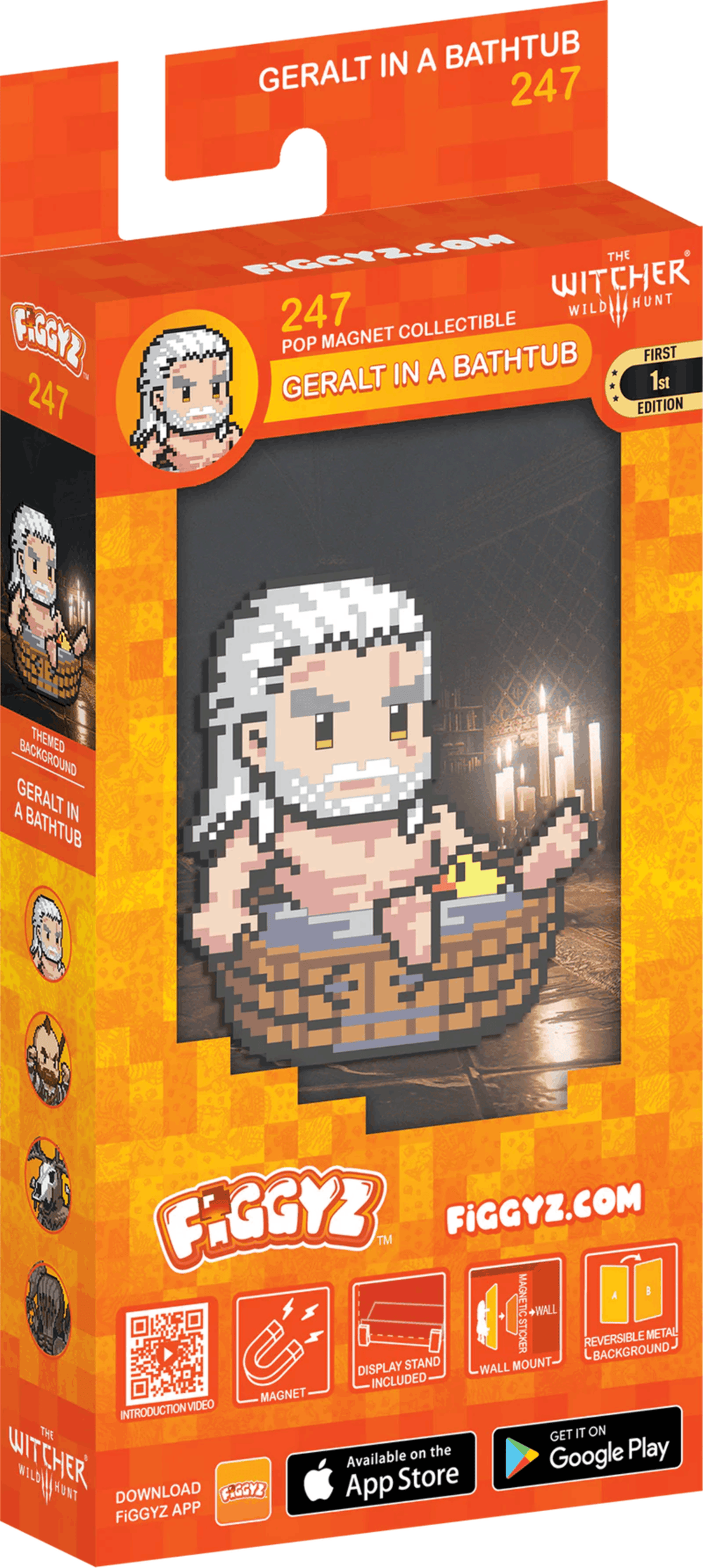 FiGGYZ The Witcher Geralt in a Bathtub 11cm Collectible Pop Magnet