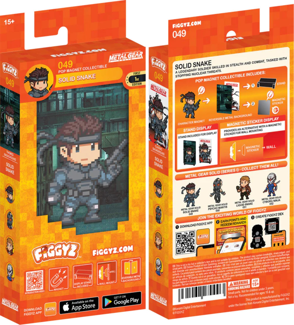 FiGGYZ Metal Gear Solid Snake 11cm Collectible Pop Magnet