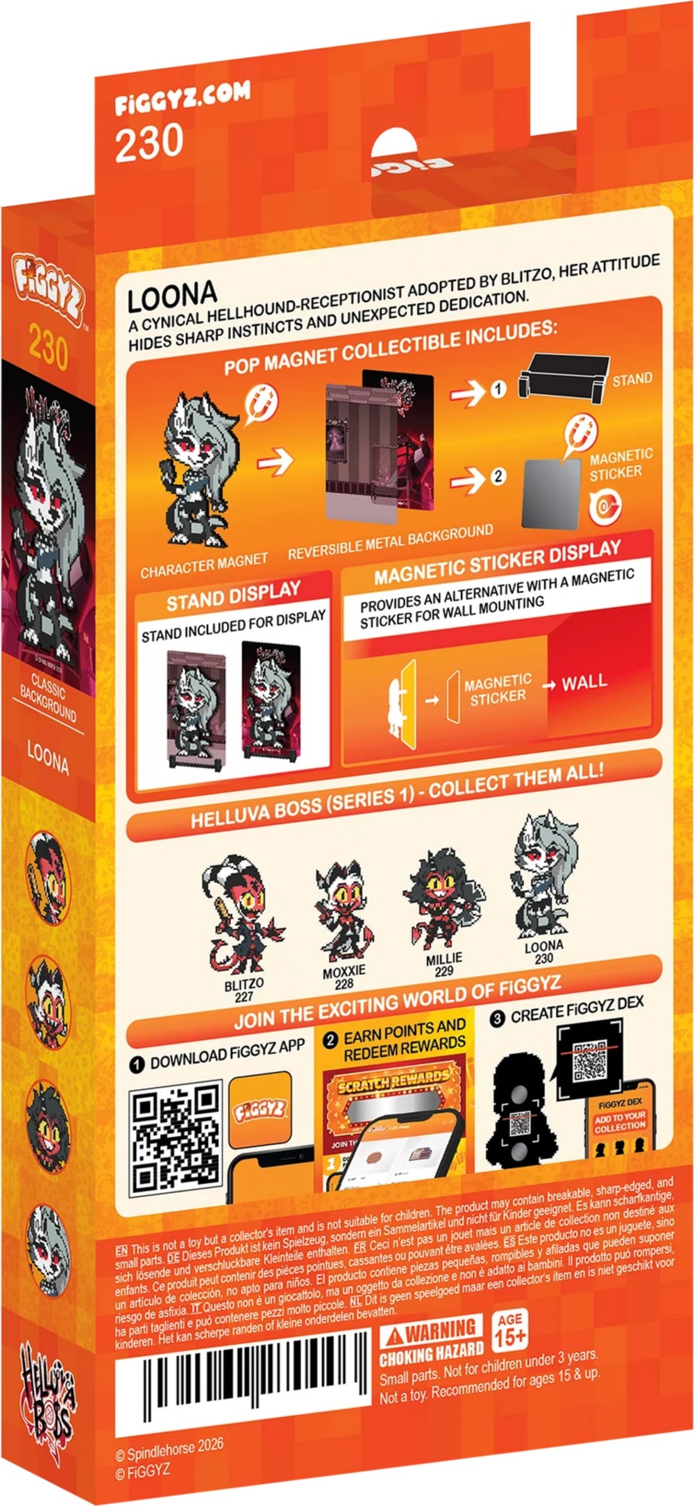 FiGGYZ Helluva Boss Loona 11cm Collectible Pop Magnet