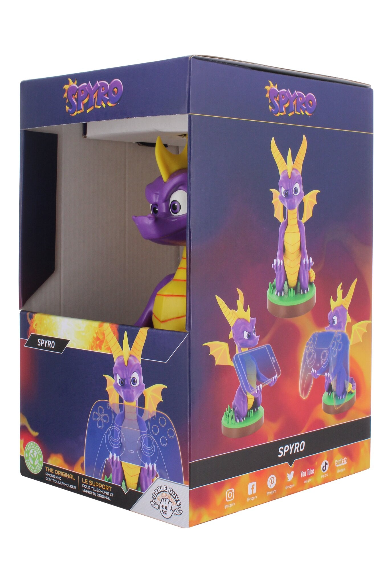 Spyro the Dragon ケーブルガイ Spyro Controller Holder and Phone Stand | Cable Guys Originals
