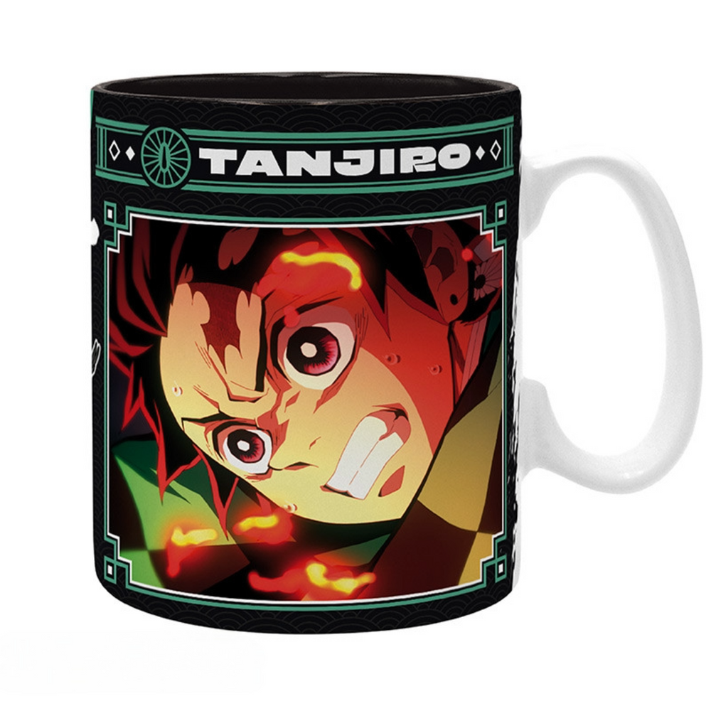 Demon Slayer Tanjiro Black & Green Large Mug