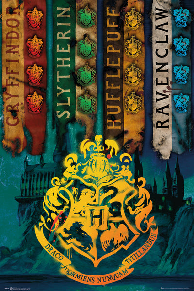 GB eye Harry Potter House Flags 61 x 91.5cm Maxi Poster