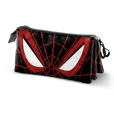Karactermania Marvel Spider Man Vision Triple Pencil Case - Black/Red