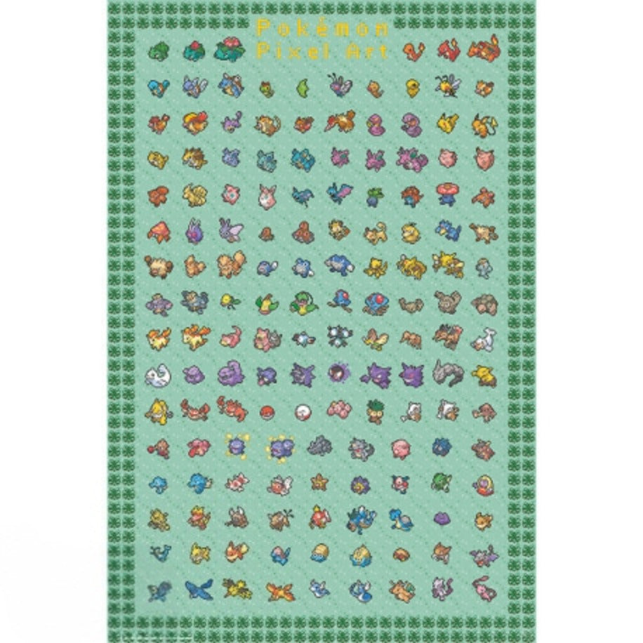 Pokemon Pixel Art 61 x 91.5cm Maxi Poster