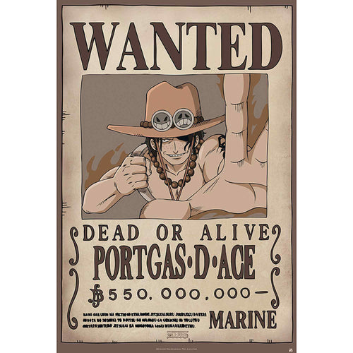 GB eye One Piece Wanted Ace 61 x 91.5cm Maxi Poster
