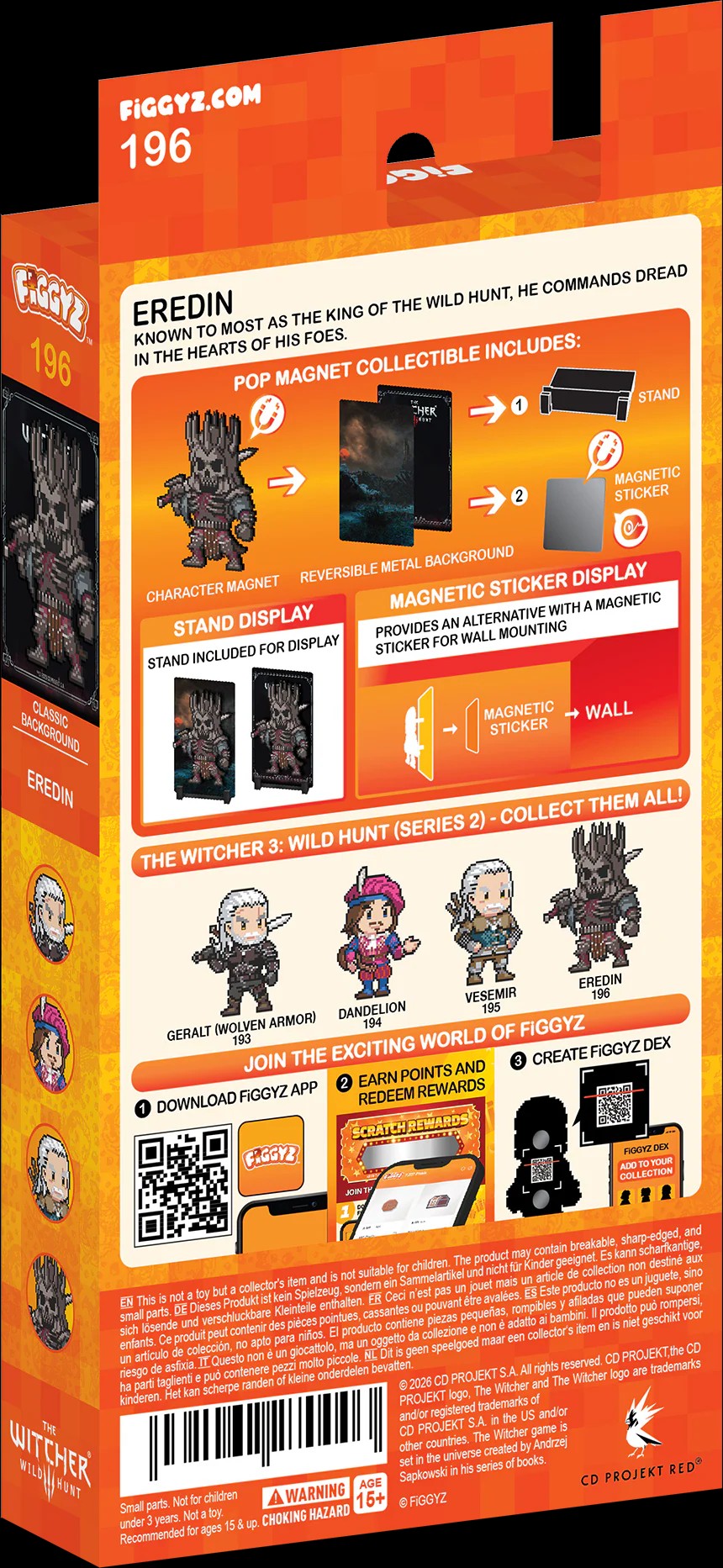 FiGGYZ The Witcher Eredin 11cm Collectible Pop Magnet