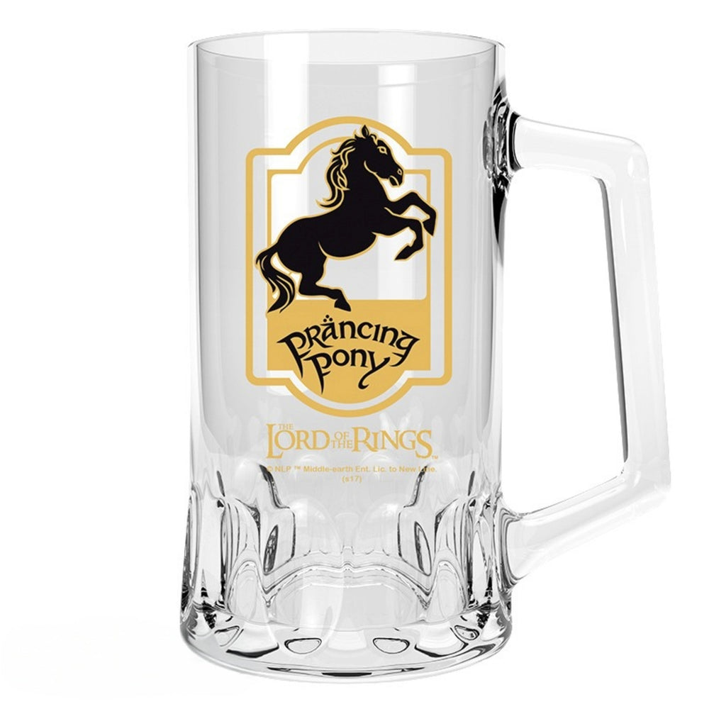 The Lord of The Rings Prancing Pony 500ml Glass