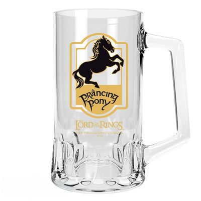 The Lord of The Rings Prancing Pony 500ml Glass