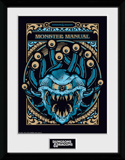 GB eye Dungeons & Dragons Monster Manual  30 x 40cm Framed Collector Print