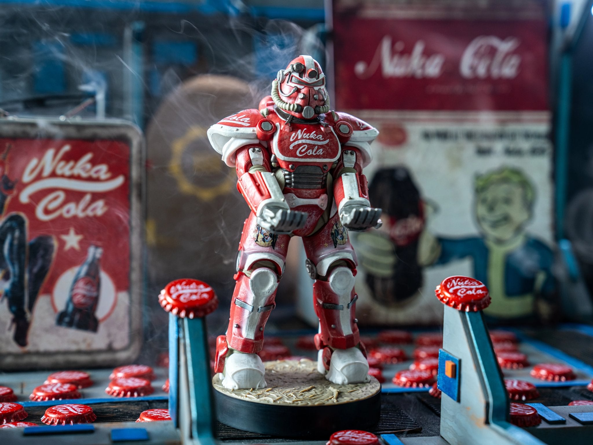 フォールアウト　ヌカ・コーラ パワーアーマー コントローラー＆スマホホルダー Fallout】ヌカ・コーラ パワーアーマー ケーブルガイズ コントローラー