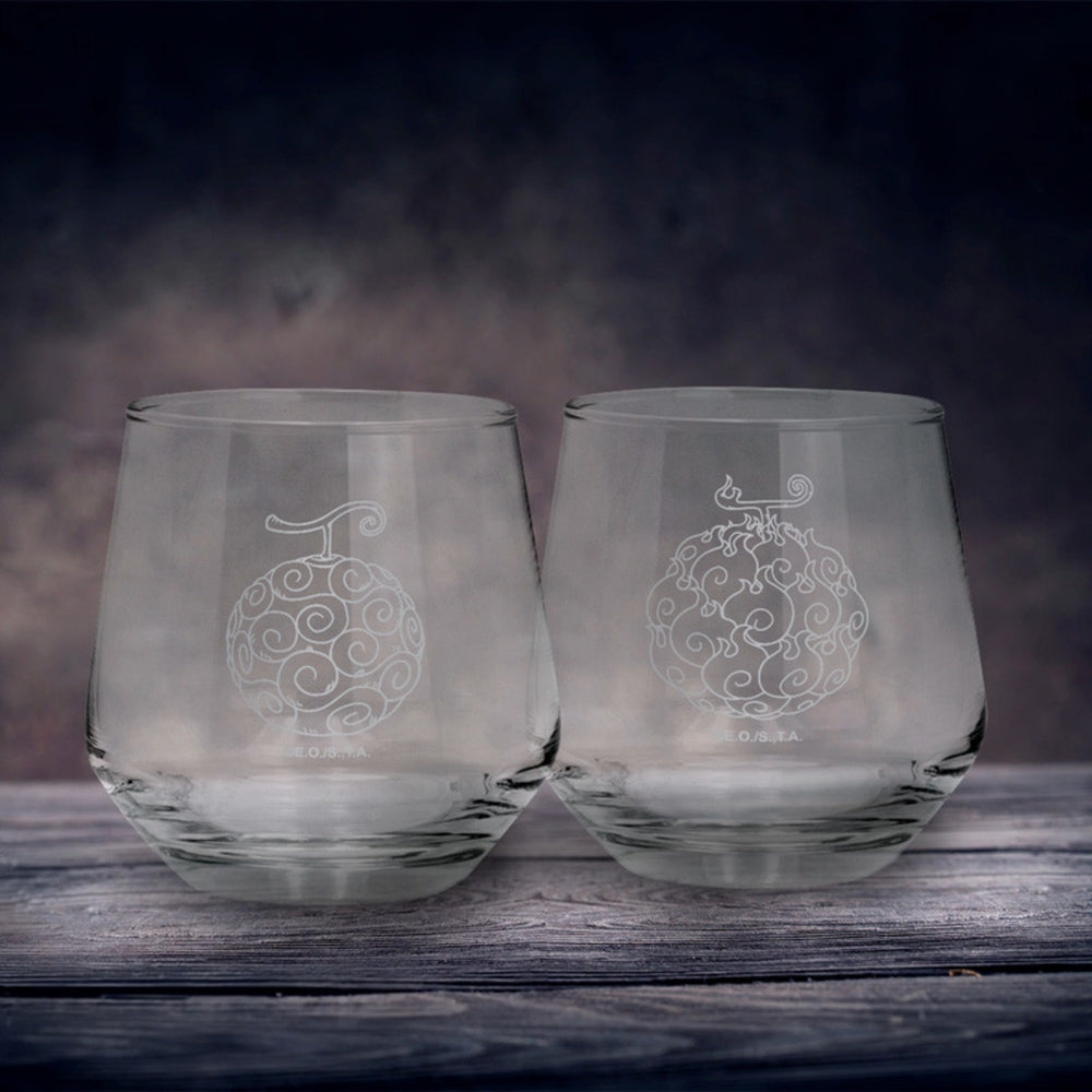 ABYstyle One Piece Devils Fruits  - 2 Glass Set