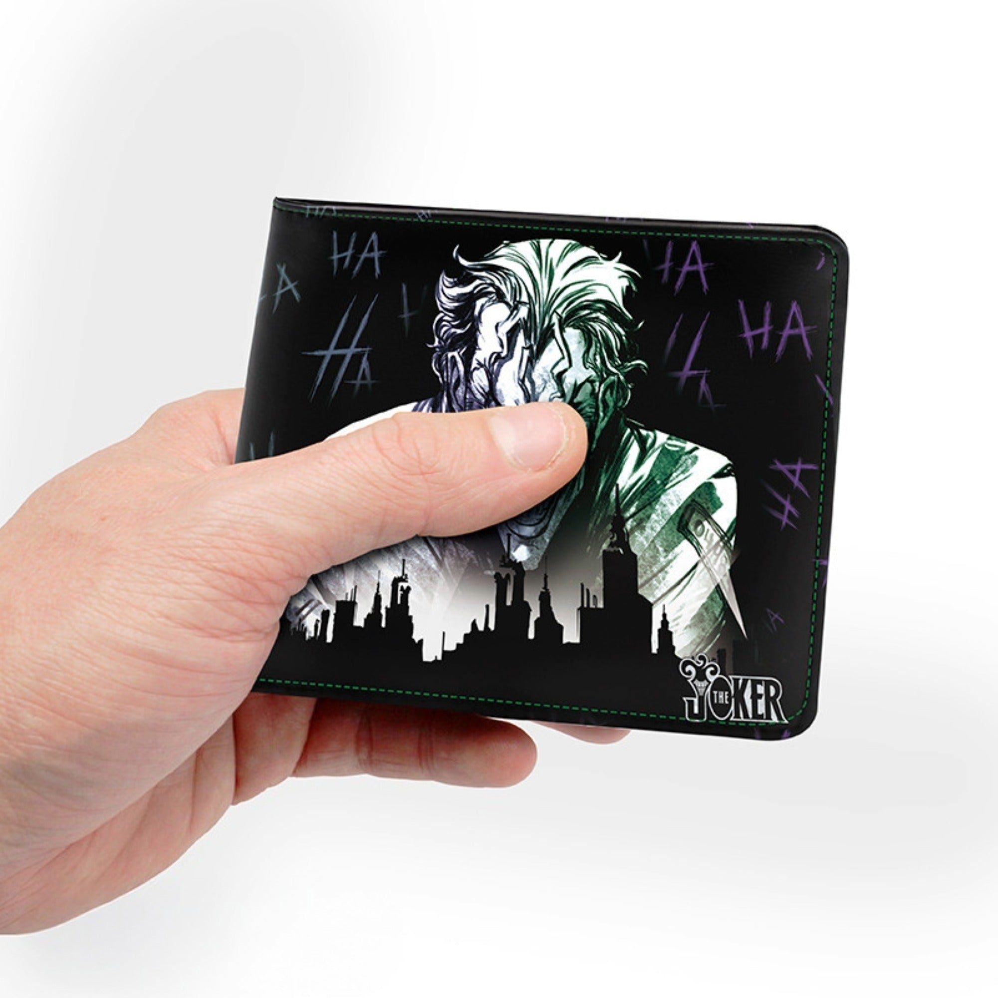 Vegan Leather Bifold Mens Accessory DC Comics Batman & Joker