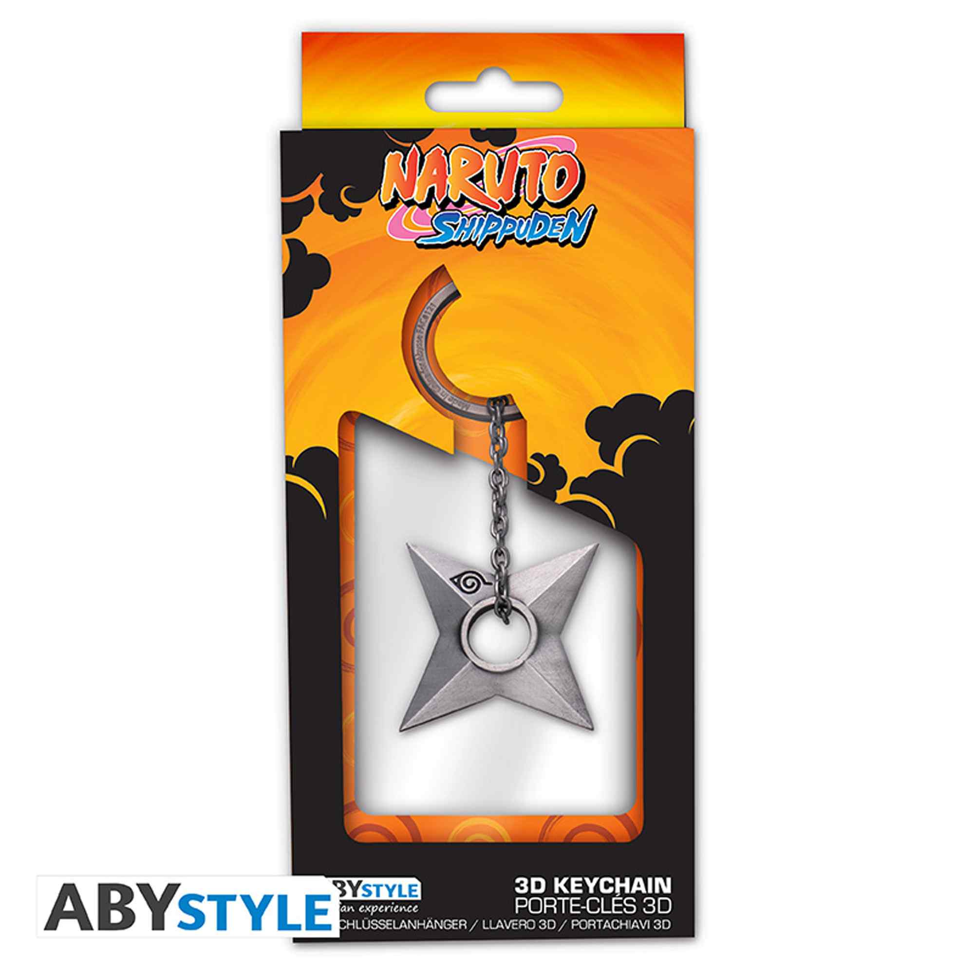 Naruto Shuriken Konoha 3D Premium Keychain | ABYstyle – GB Posters
