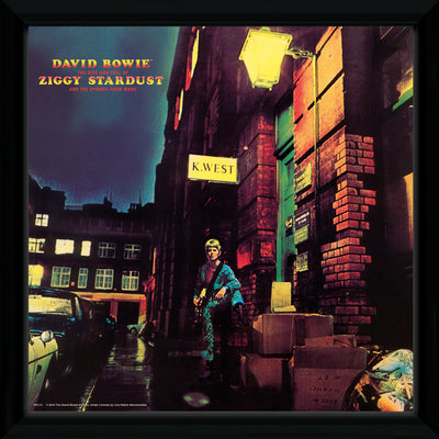 GB eye David Bowie Ziggy Stardust 30 x 30cm Framed Collector Print