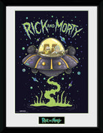 GB eye Rick & Morty Ship 30 x 40cm Framed Collector Print