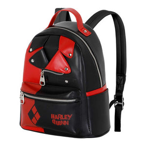Karactermania DC Comics Harley Quinn Jacket Heady Backpack - Black/Red