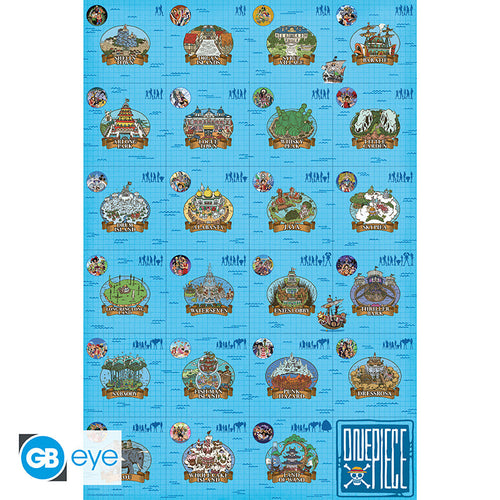 GB eye One Piece Log itinerary 61 x 91.5cm Maxi Poster