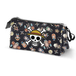 Karactermania One Piece Skull Triple Pencil Case - Multicolour