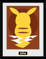 GB eye Pok�mon Pikachu Silhouette 25 30 x 40cm Framed Collector Print