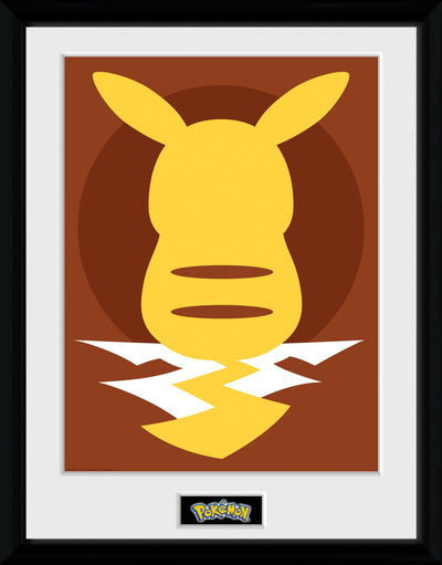 GB eye Pok�mon Pikachu Silhouette 25 30 x 40cm Framed Collector Print