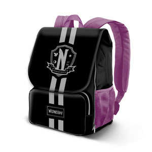 Karactermania Wednesday School Expandable Backpack - Black